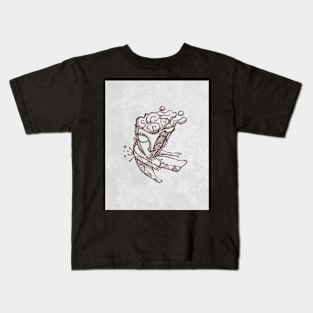 Abstract man jumping Kids T-Shirt